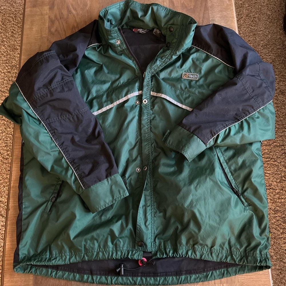 Vintage bomber bike performance windbreaker jacket Y2K zipper pocket